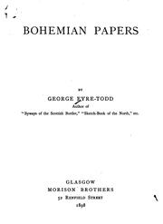 Cover of: Bohemian Papers