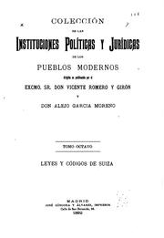 Cover of: Colección de las instituciones políticas y jurídicas de los pueblos modernos