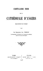 Cover of: Cartulaire noir de la cathédrale d'Angers