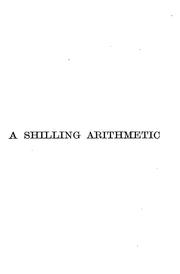Cover of: A Shilling Arithmetic