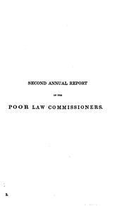 Cover of: Annual Report of the Poor Law Commissioners