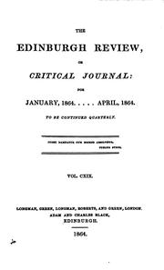 Cover of: The Edinburgh Review by Sydney Smith, Francis Jeffrey, Macvey Napier, William Empson, George Cornewall Lewis, Henry Reeve , Arthur Elliot, Harold Cox