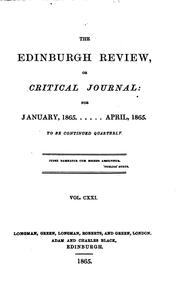 Cover of: The Edinburgh Review by Sydney Smith, Francis Jeffrey, Macvey Napier, William Empson, George Cornewall Lewis, Henry Reeve , Arthur Elliot, Harold Cox