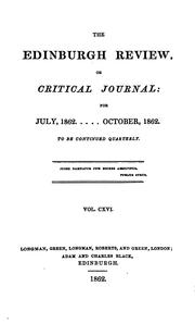 Cover of: The Edinburgh Review by Sydney Smith, Francis Jeffrey, Macvey Napier, William Empson, George Cornewall Lewis, Henry Reeve , Arthur Elliot, Harold Cox