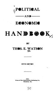 Cover of: Political and Economic Handbook