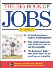 Cover of: Big Book of Jobs 2007-2008 (Big Book of Jobs) by United States. Department of Labor.