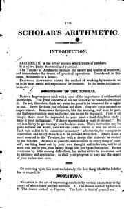Cover of: The Scholar's Arithmetic; Or, Federal Accountant...: The Whole in a Form and Method Altogether ...