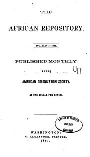 The African Repository by American Colonization Society