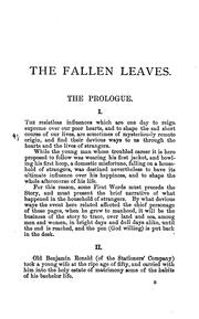 Cover of: The fallen leaves by Wilkie Collins, Wilkie Collins