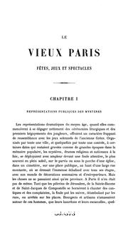 Cover of: Le vieux Paris: fètes, jeux, et spectacles