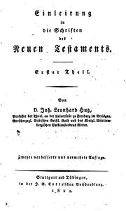 Cover of: Einleitung in die Schriften des neuen Testaments: 1-2. Theil