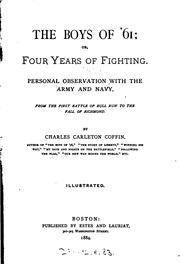 Cover of: The boys of '61; or, Four years of fighting