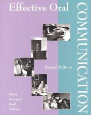 Cover of: Effective oral communication | 