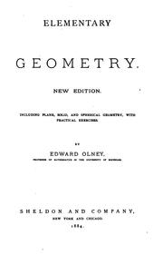 Cover of: Elementary Geometry