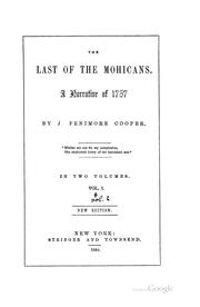 Cover of: The Last of the Mohicans: A Narrative of 1757 by James Fenimore Cooper