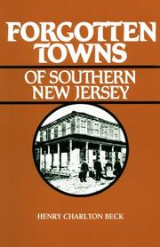 Cover of: Forgotten towns of southern New Jersey