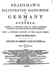 Cover of: Bradshaw's illustrated hand-book to Germany by George Bradshaw