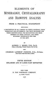 Cover of: Elements of Mineralogy, Crystallography and Blowpipe Analysis: From a ...