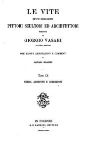 Le vite de' più eccellenti pittori, scultori ed architettori