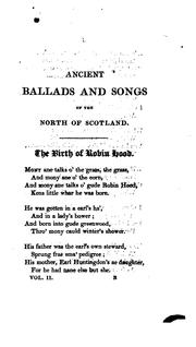 Cover of: Ancient ballads and songs of the north of Scotland, hitherto unpublished. With notes by P ...