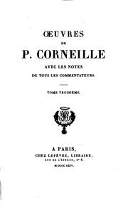 Cover of: OEUVRES by Pierre Corneille