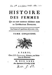 Histoire littéraire des femmes françoises ou Lettres historiques et critiques [by J. de la Porte ...