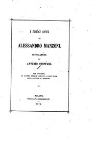 Cover of: I primi anni di Alessandro Manzoni
