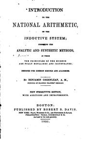 Cover of: Introduction to the National Arithmetic ...