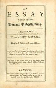 Essay concerning human understanding John Locke Pdf Ebook Download Free