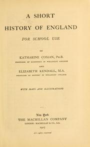 Cover of: short history of England for school use