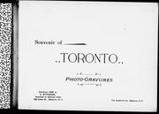 Cover of: Souvenir of Toronto by 