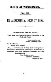 Annual Report and Documents of the New York Institution for the Instruction ... by New-York Institution for the Instruction of the Deaf and Dumb.