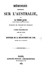 Mémoires historiques sur l'Australie by Rosendo Salvado