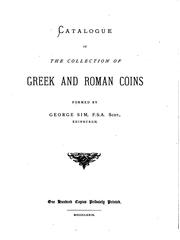 Cover of: Catalogue of the Collection of Greek and Roman Coins