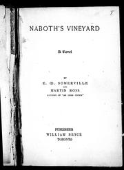 Cover of: Naboth's vineyard: a novel