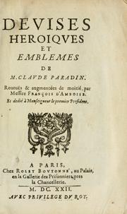 Cover of: Devises heroiques et emblemes by Claude Paradin
