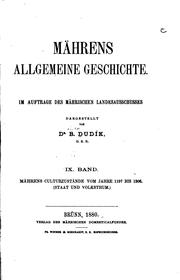 Mährens allgemeine Geschichte by Beda Franziskus Dudík , Beda Dudík