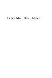 Cover of: Every Man His Chance