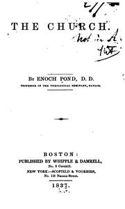 Cover of: The Church by Enoch Pond