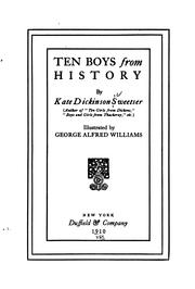 Cover of: Ten Boys from History by Kate Dickinson Sweetser