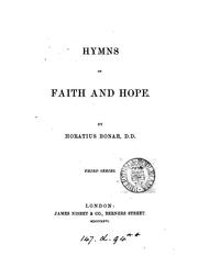 Cover of: Hymns of faith and hope by Horatius Bonar