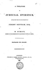 Cover of: A Treatise on Judicial Evidence