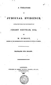 A Treatise on Judicial Evidence by Jeremy Bentham, Étienne Dumont