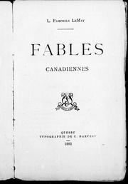 Cover of: Fables canadiennes by Pamphile Lemay