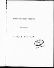 Cover of: Argument on behalf of Great Britain
