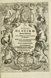 Cover of: Filli di Sciro by Bonarelli, Guidubaldo conte de'