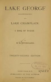 Cover of: Lake George, illustrated, and Lake Champlain
