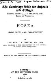 Cover of: Hosea