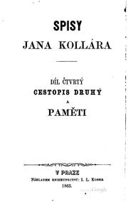 Cover of: Spisy by Ján Kollár