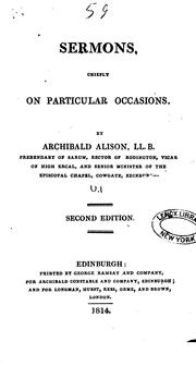 Cover of: Sermons, Chiefly on Particular Occasions
